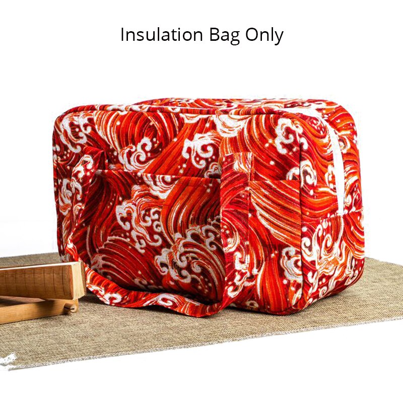 Unibird Wooden Lunch Box Bento Box with Internal Separator Japan Style Food Container for Kids Adults Camping: K