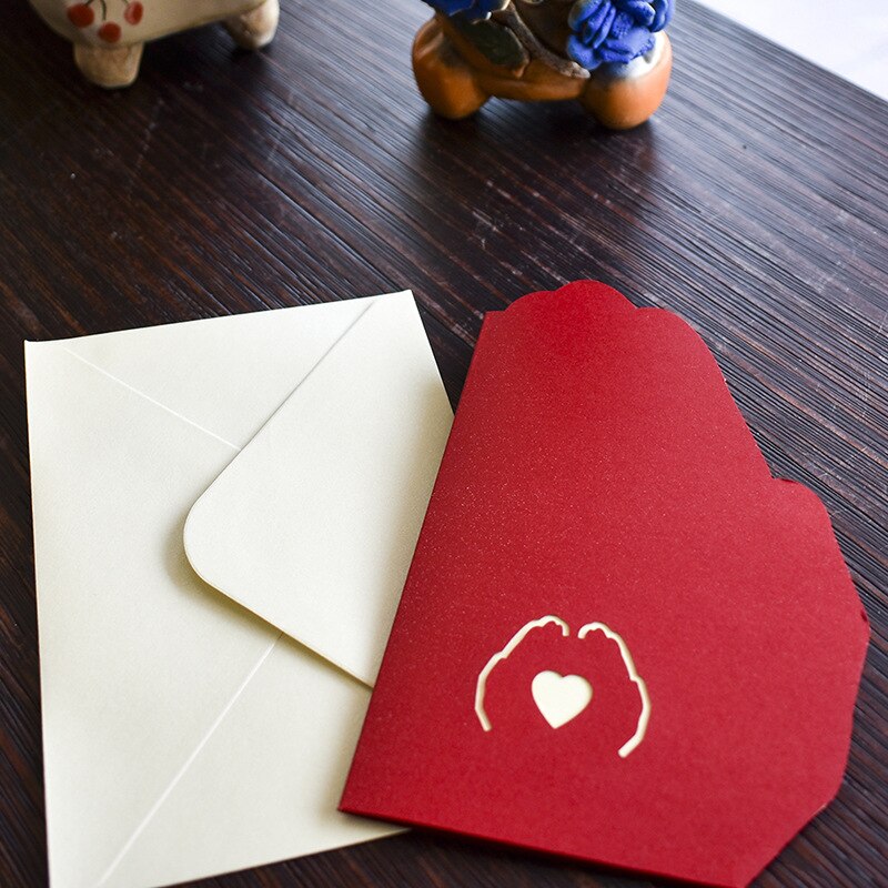 Cartoline pop-su 3D compleanno san valentino anniversario biglietti d'auguri cartoline regali con busta