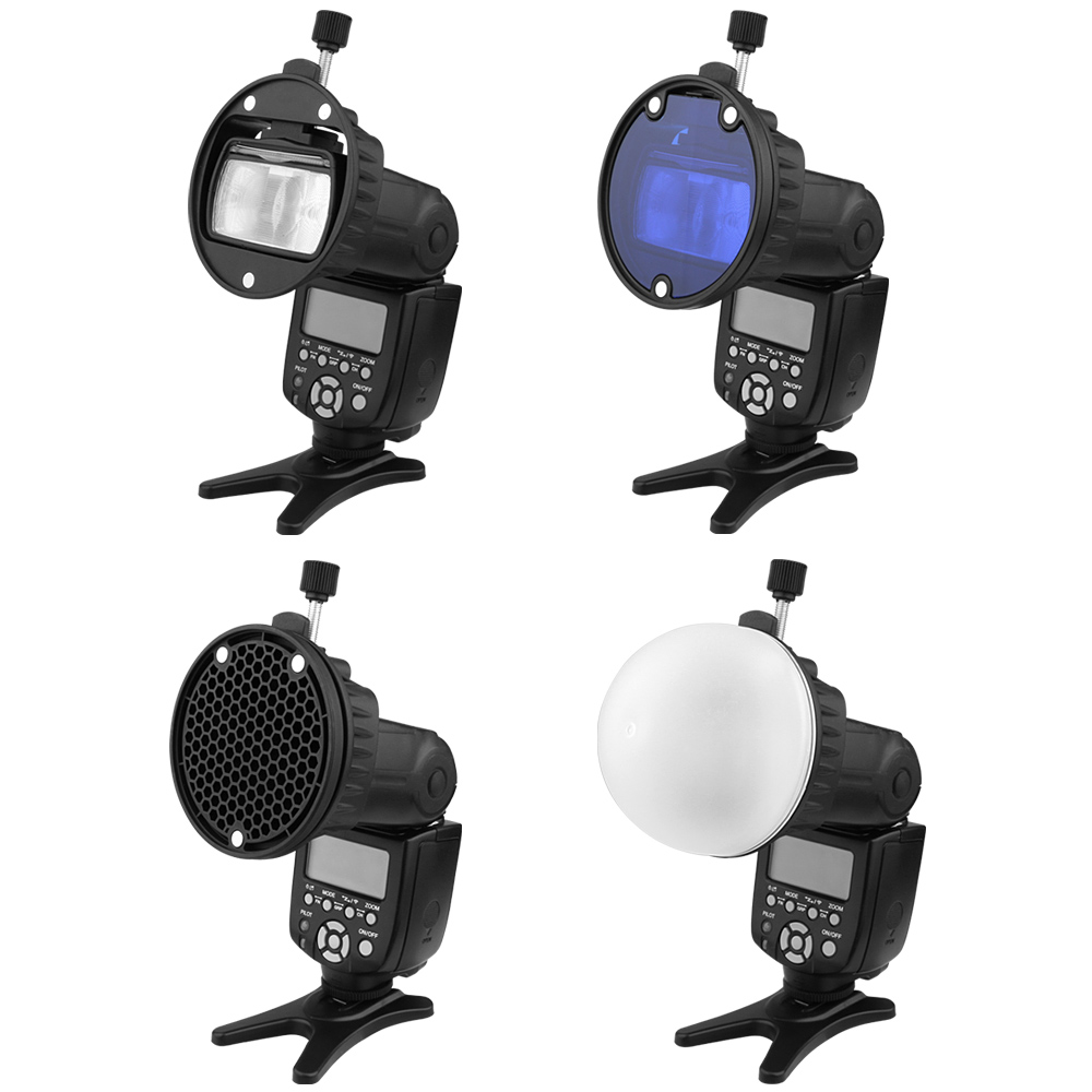 TRIOPO-Reflector de filtro de Color MagDome, difusor de panal, Bola de fotos, Kits de accesorios para GODOX YONGNUO, reemplazo de Flash VS AK-R1