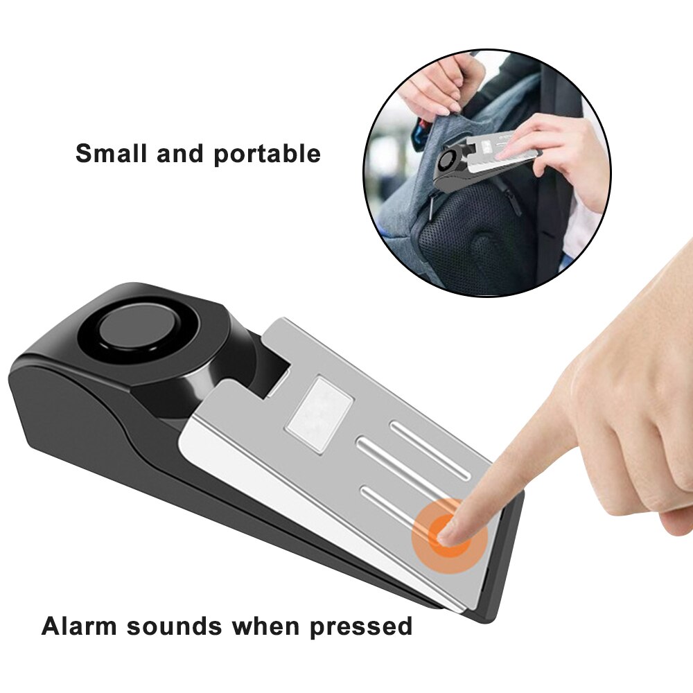 Door Stop Alarm Mobile Security System Super Loud Anti-theft 3 Level Alarm Electronic Anti-theft Alarm Automatic Alarm 2