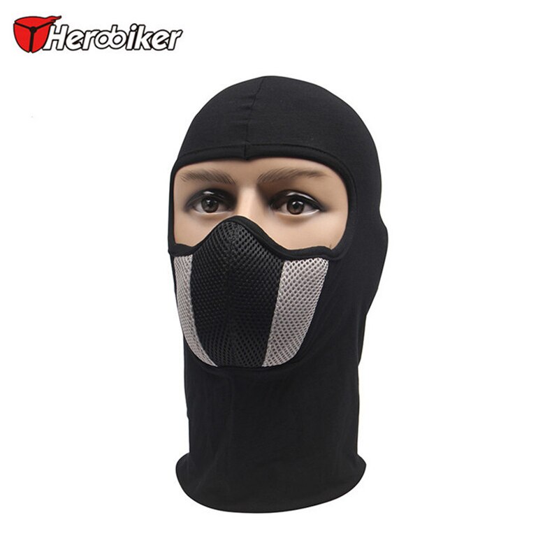 HEROBIKER motorcycle face mask outdoor moto hood ski sport neck mask windproof Dustproof warm mask Red And Gray Men's or women's