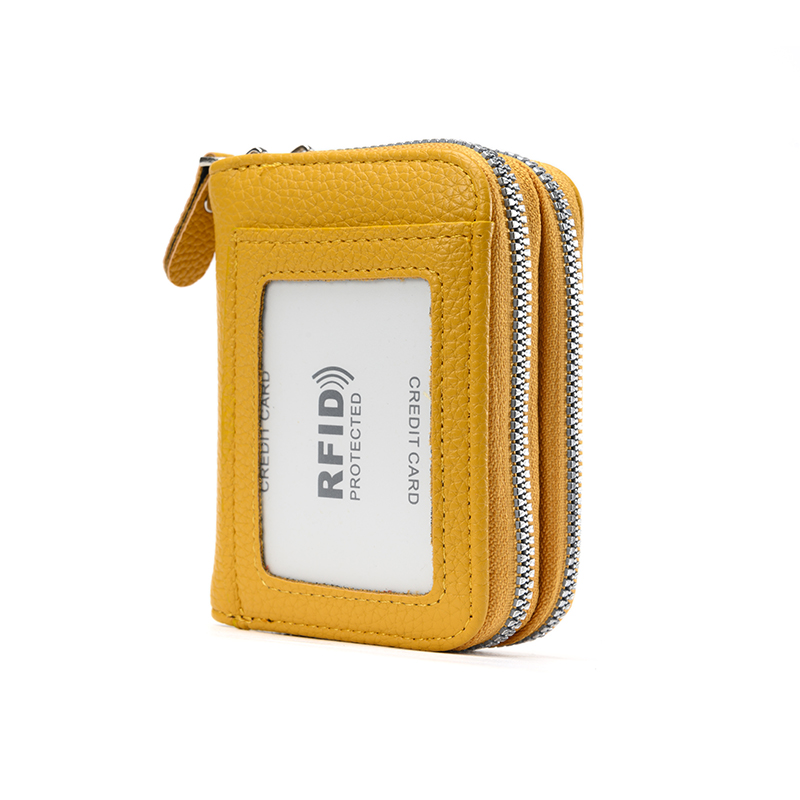 RFID odporne na rozmagnesowanie etui na karty organowe transgraniczne, gorąco sprzedające się wielofunkcyjne etui na karty zabezpieczenie przed kradzieżą etui na karty podwójny zamek błyskawiczny