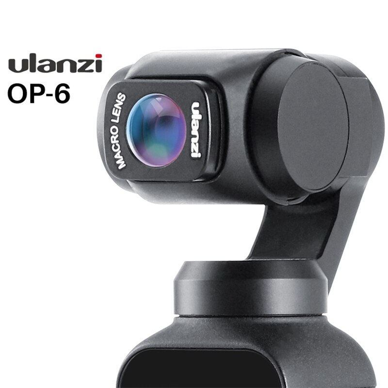 Ulanzi 1 Set Op-5 Op-6 Groothoek Macro Lens Voor Dji Osmo Pocket 10X Hd 4K Macro Lens Gimbal accessoires Netic Lenzen & 1Pcs