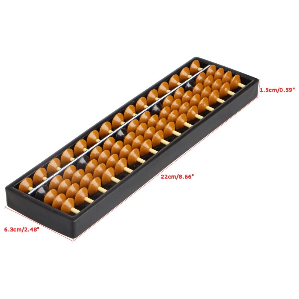 M89CNew Plastic Abacus 15 Cijfers Rekenkundige Tool Kid 'S Math Leren Aid Caculating Speelgoed