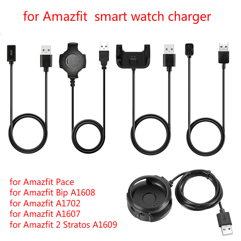 Smart Horloge Usb Charger Dock Station Cradle Voor Xiaomi Huami Amazfit Tempo/Bip A1608/A1607/A1702/gtr 42/47Mm 1909/Stratos 2