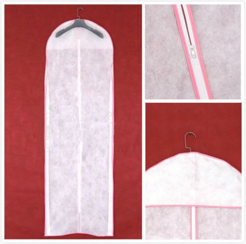 Praktische Brautjungfer Hochzeit Kleid Kleid Staubdicht Atmungsaktiv Lange Kleid Abdeckung Lagerung Tasche