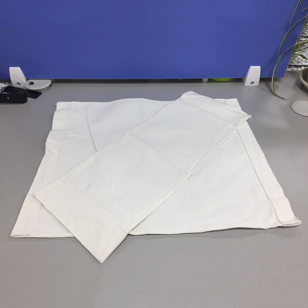 2 stk lærred ryglæn sæde klud til cross folding direktør stol/fritid skammel/sæde udendørs camping fiskeri erstatning lærred: Hvid