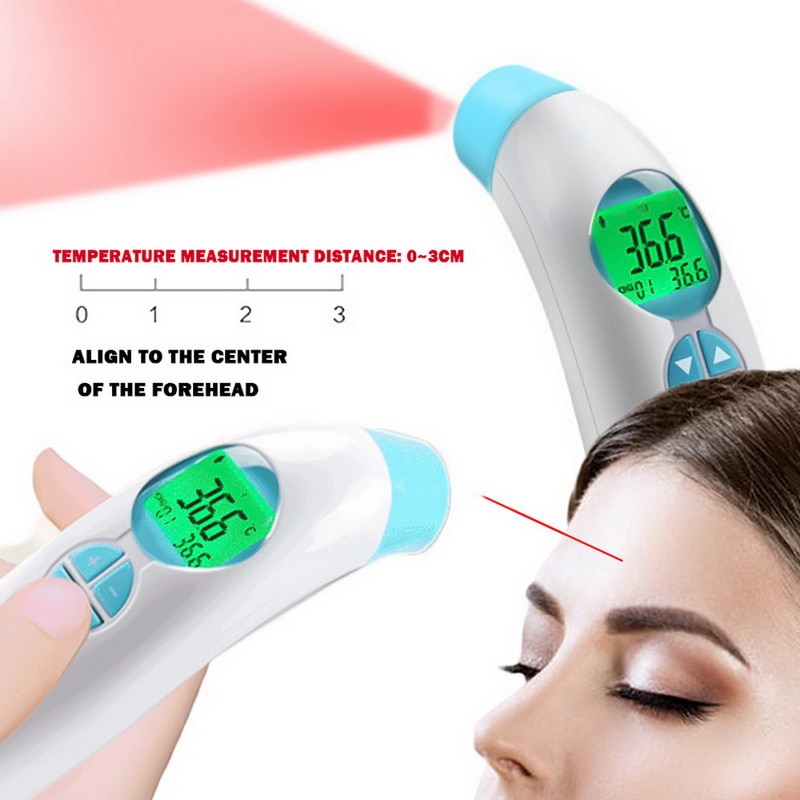 Forehead Thermometer Non-Contact Infrared Body Temperature Scanner for Baby Kids Adults and Objects