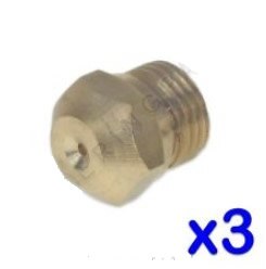 SET 3 x ELECTROLUX ZANUSSI 0A2088 brûleur à gaz injecteur JETS M10 0.95 friteuse four