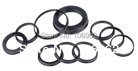 67,1-66,1mm 20 stücke Schwarz Kunststoff Radnaben zentrisch Ring Benutzerdefinierte Größe Verfügbar Felge Teile Zubehör freies