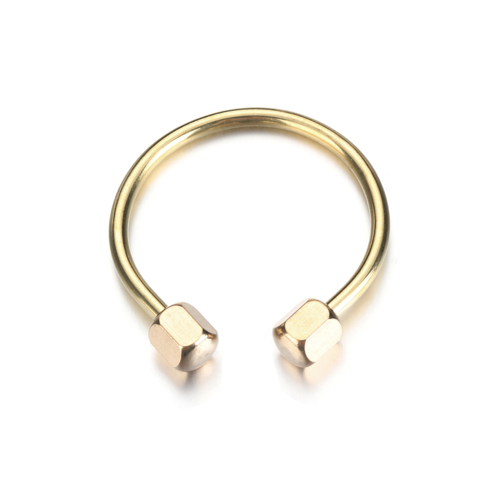 Brass Keychain Portable Unique DIY Craft Tools Whistle Ruler Key Ring Pendant Jewelry Desk Accessories Sets School Stationery: 6