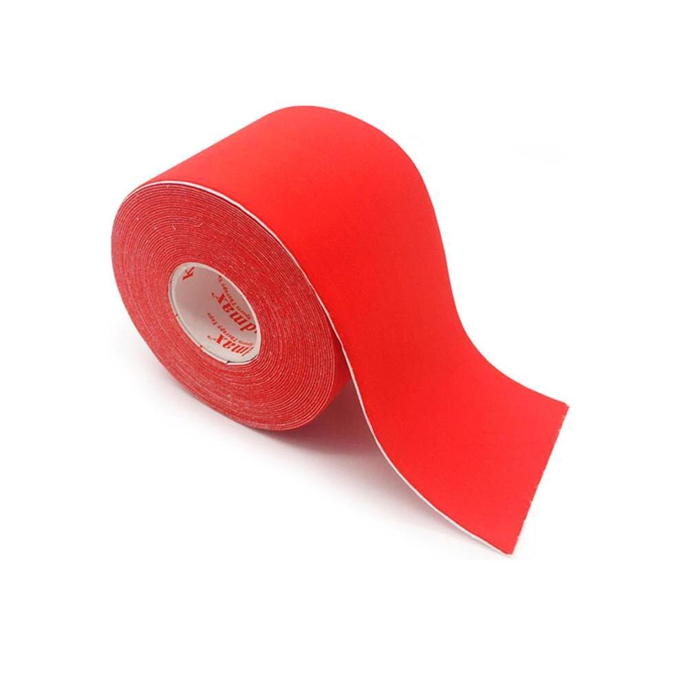 Kindmax højelastisk nylon atletisk kinesiologisk genopretningstape til muskelstøtte, firesidet strækning 60% 5 cmx 5m rulle: Rød