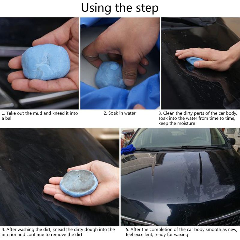 Barra de arcilla mágica para lavado de coches, limpiador de detalles de vehículos, Herramientas de limpieza de estilo de coche, 100g