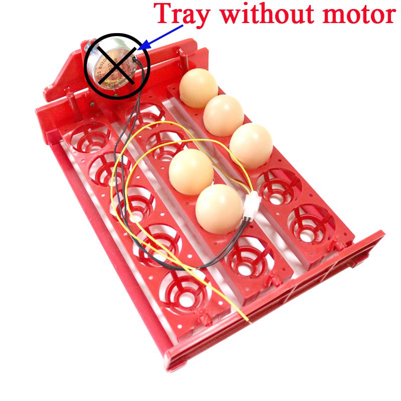 15 æg inkubator æg bakke 3 * 5 huller automatisk inkubator æg bakke automatisk dreje æg fjerkræ inkubation udstyr: Bakke uden motor