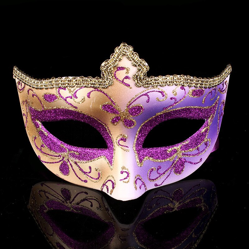 Masque boule d&#39;halloween, masque de pâques, masque de fête, de noël, pour belle femme, masque décoratif,: Violet