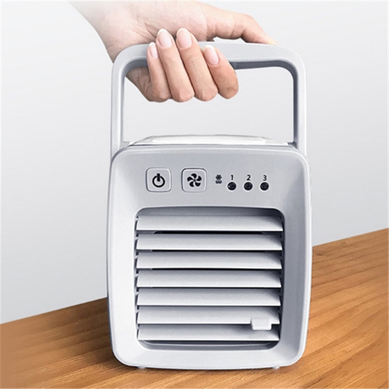 Air Cooler USB Conditioning Mini Air Conditioner Fan Device Home Office Desk Personal Space Cooler