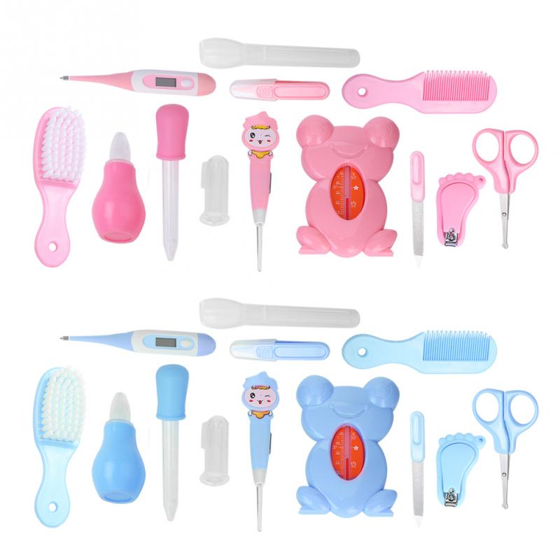 13 stks/set Multifunctionele Plastic Baby Baby Grooming Tool Gezondheidszorg Schoonmaken Tool Clipper Schaar Kid Toiletartikelen voor Kinderen