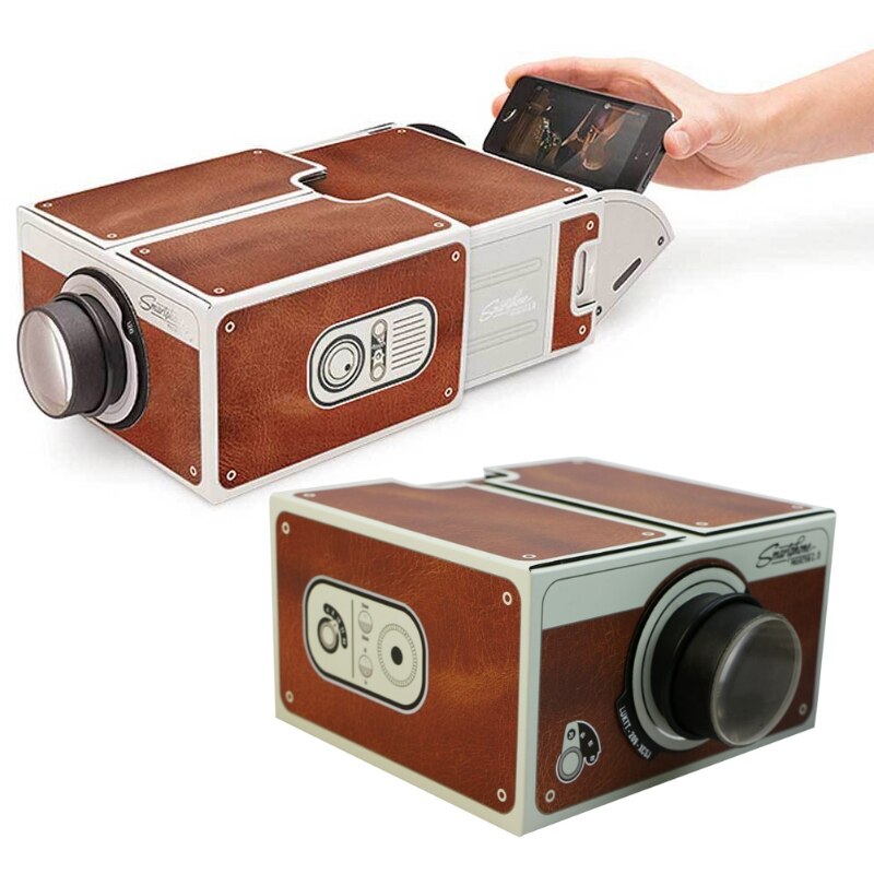 Portable Cardboard Smartphone Projector 2.0 DIY Mobile Phone Cinema Theater