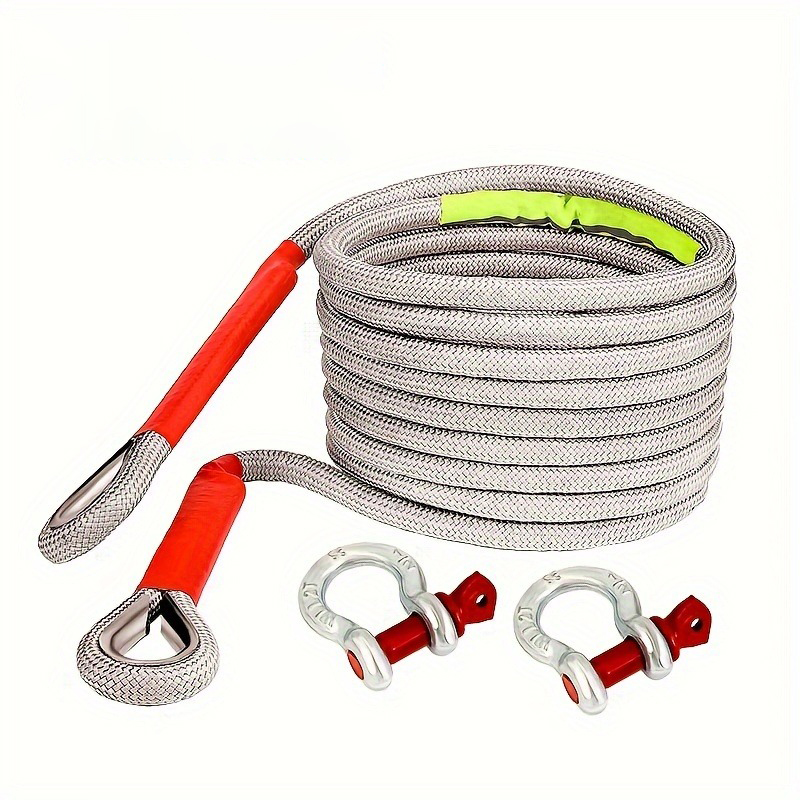 Heavy-Duty 40,000lbs/18T Off-Road & SUV Tow Rope with Reflective Tape and Storage Bag - Durable Nylon Car Rescue Traction Hook