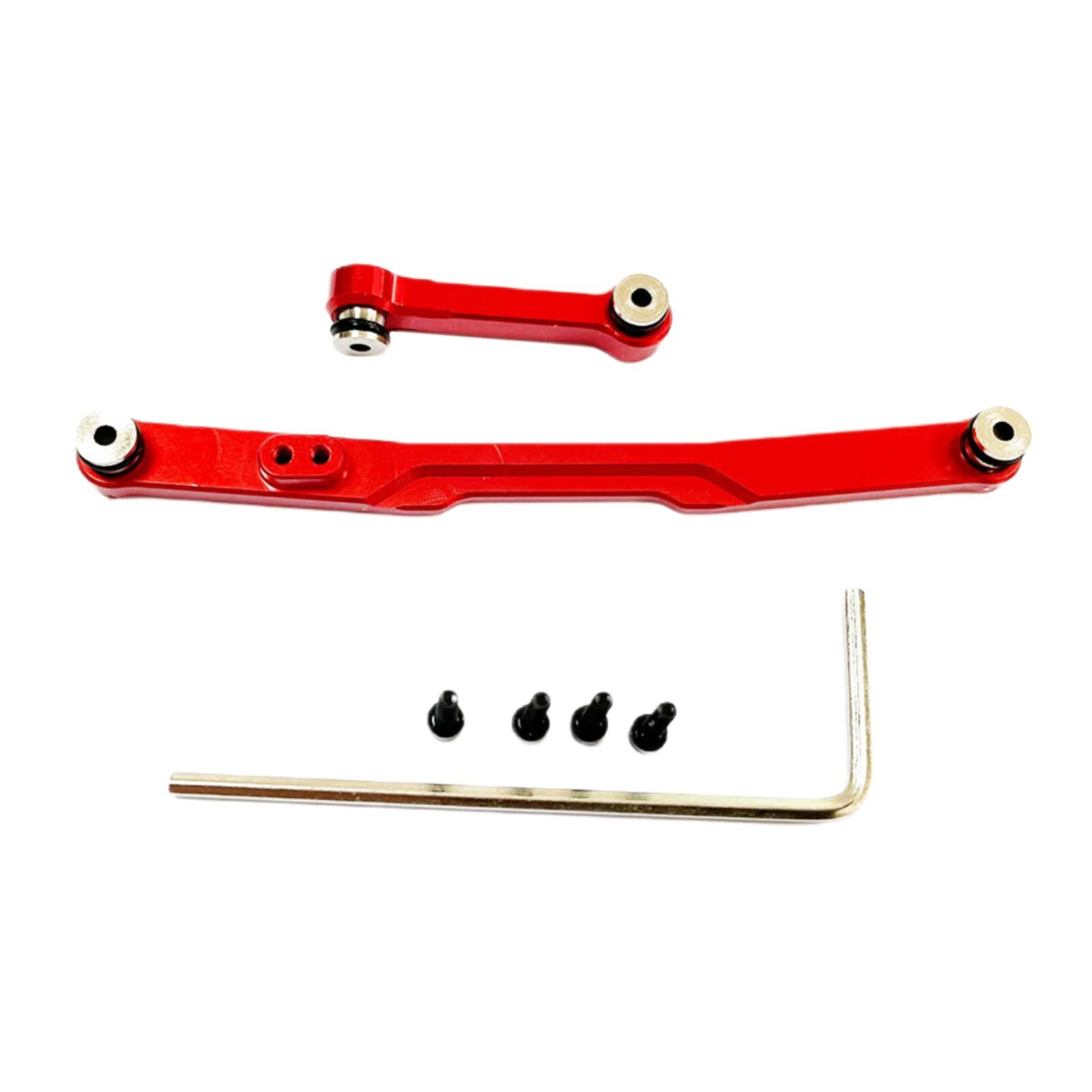 Metal Steering Link Rod for Axial SCX24 1:24 Remote Control Car Replacements: Red