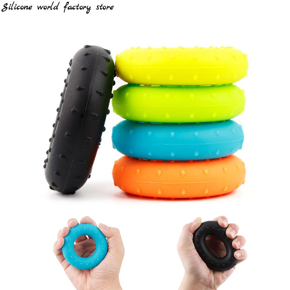 Silicone world-Anillo de agarre de silicona portátil, entrenador de antebrazo, expansor carpiano, entrenamiento muscular, ejercicio, gimnasio, Fitness, 20-60LB