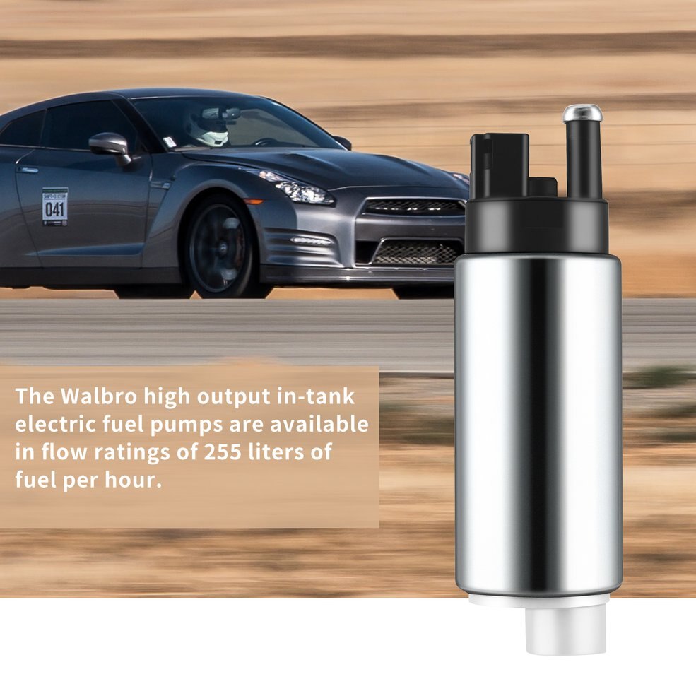 High Performance Walbro 255 LPH Intank Electric Fuel Pump Replacement High Pressure Walbro Fuel Pump GSS343