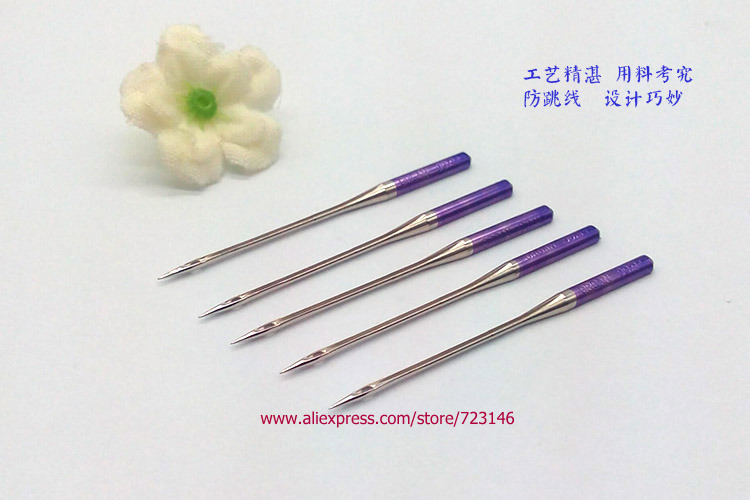 10pcs janome Sewing Machine Blue Tip Needle Size 75/11 Purple Tip Needle 14/90 for Brother Singer Home Elina Elnita Pfaff