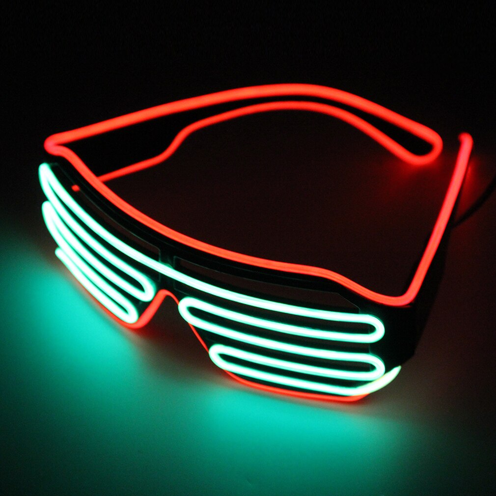 Gafas con luz LED de de Luces de alambre parpadeantes, gafas decorativas, luz brillante clásica, accesorios activos, de Festival