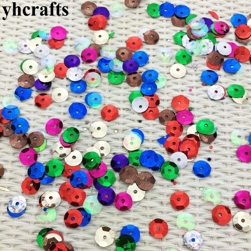 20 grammi/lotto. 15 millimetri stella con foro paillettes materiale Mestiere Scuola Materna artigianato Creativo attività articolo l'apprendimento di colore tariffa il vostro proprio: 20gram 6mm