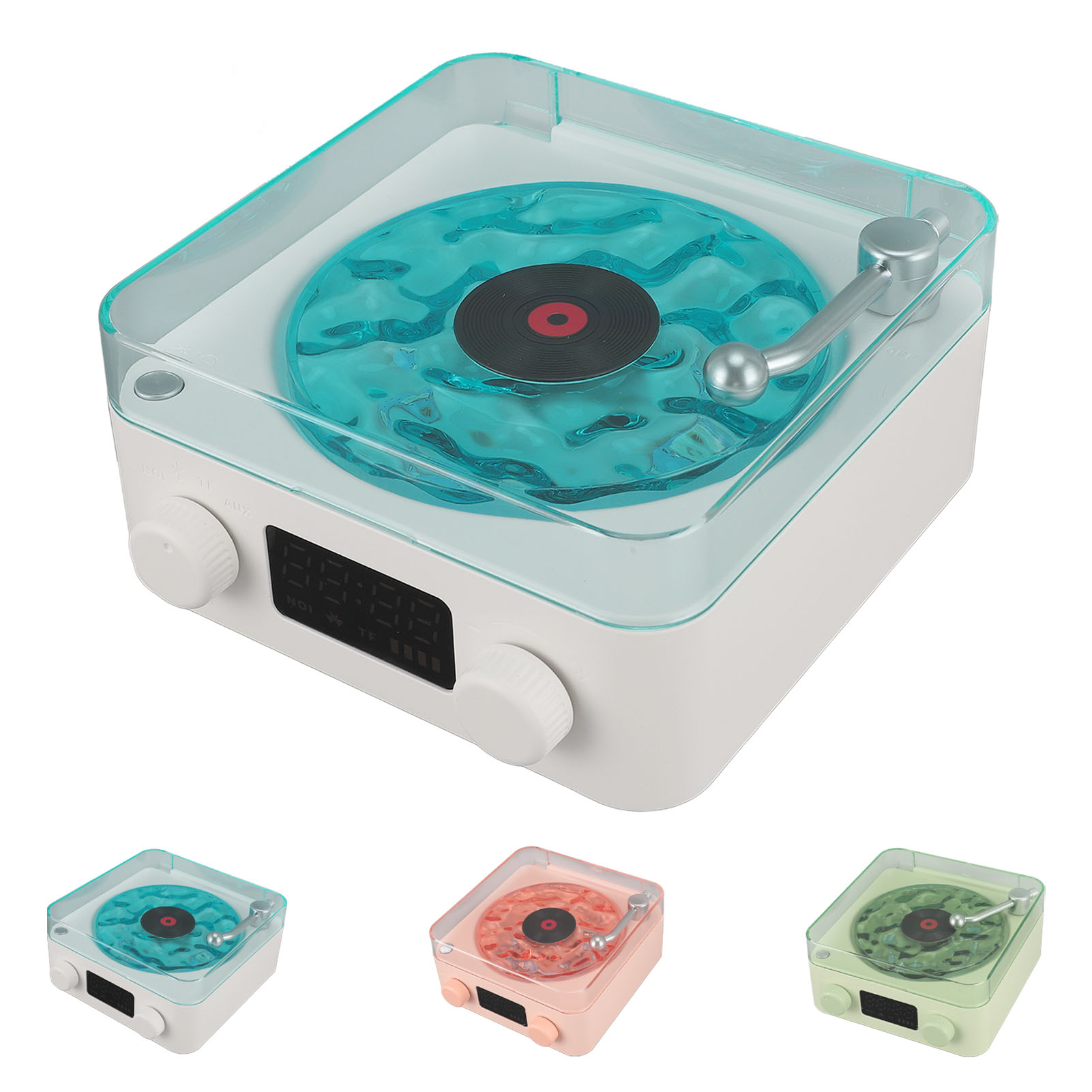 Platenspeler Speaker 3 In 1 Draagbare Bluetooth Speaker Oplaadbare Stereo Geluid Multifunctioneel Stijlvol Voor Woonkamer
