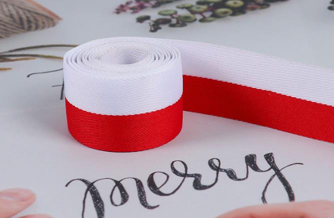 10M 25Mm Breedte Rood Wit Blauw En Groen Polyester Lint Diy Naaien Kleding Accessoires Materiaal Rand Trim decoratie