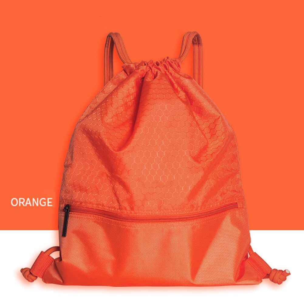 50*42cm Folding Drawstring Storage Waterproof Beam Bag Wear-resistant Sport With Zipper Pocket Home Swimming Backpack Travel