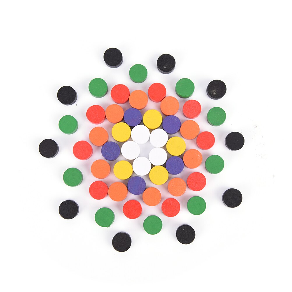 100 Pcs Blank Houten Spel Stukken Pion Schaken Bordspel Educatief Games Accessoires 8 Kleuren