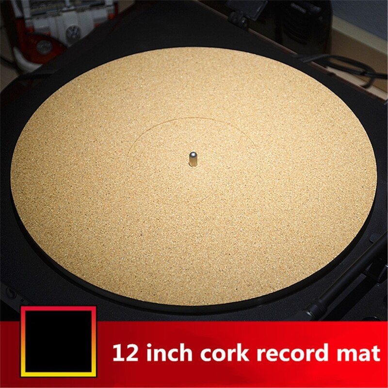 Kork Gummi Plattenspieler Teller matt Slipmat 3mm Filz Teller Anti-Statische Anti-Vibration Für 12 zoll LP Vinyl Rekord