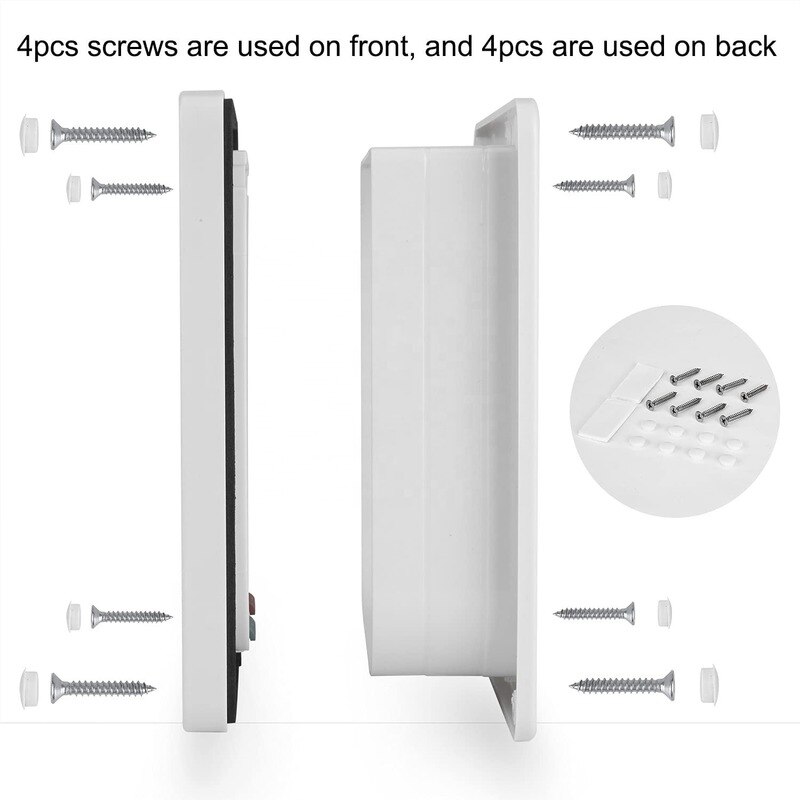Cat Door 4 Way Locking Cat Flap Door for Interior Exterior Weatherproof Pet Doors Security Lock Flap Doggy Door for Dog Kitten