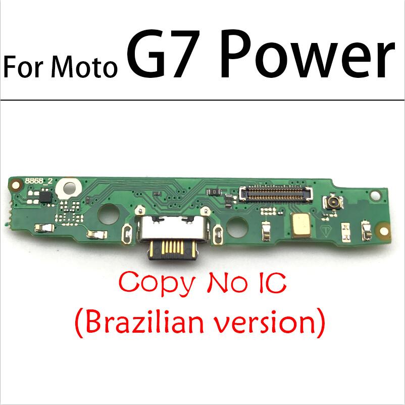 Nueva placa del cargador PCB Flex para Moto G5 G6 G8 jugar G7 de G8 más G8 poder Lite una fusión Hyper USB puerto de carga Flex: G7Power Brzil Copy