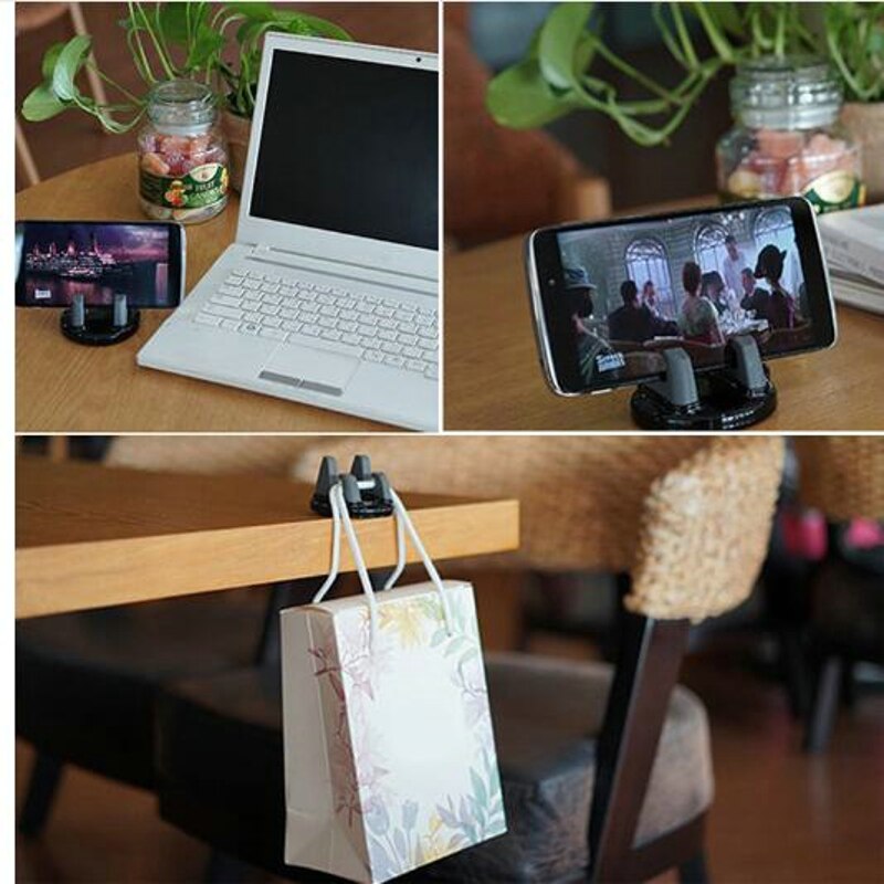 Auto Telefoon Houder 360 Graden Mobiele Telefoon Standhouder Grip in Auto Universele Verstelbare Gsm Houder voor desktop