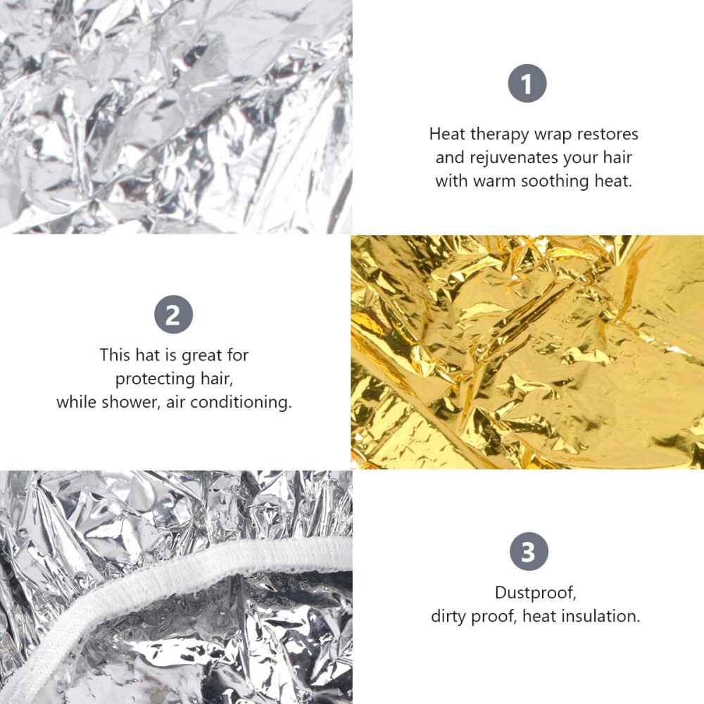 Cappucci da colorare per capelli monouso elastici in alluminio con cappuccio da parrucchiere 4 pezzi per signora