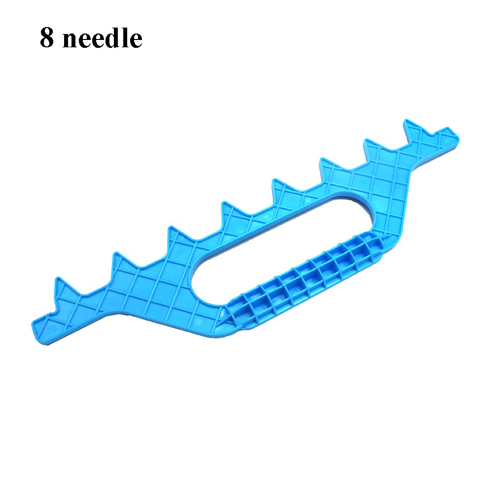 1Pcs Bijenteelt Plastic Frame Spacer 7 8 Frames Bijenkorf Afstand Variërend Tool Tuin Measureing Afstand Gereedschap Farm: Blue 8 needle