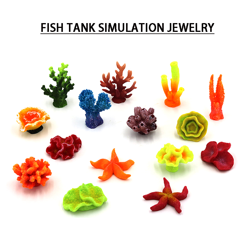 Symulacja akwarium żywe żywiczne ozdoby koralowe sztuczny koral ozdoby akwariowe kolorowe koralowe ozdoby akwariowe