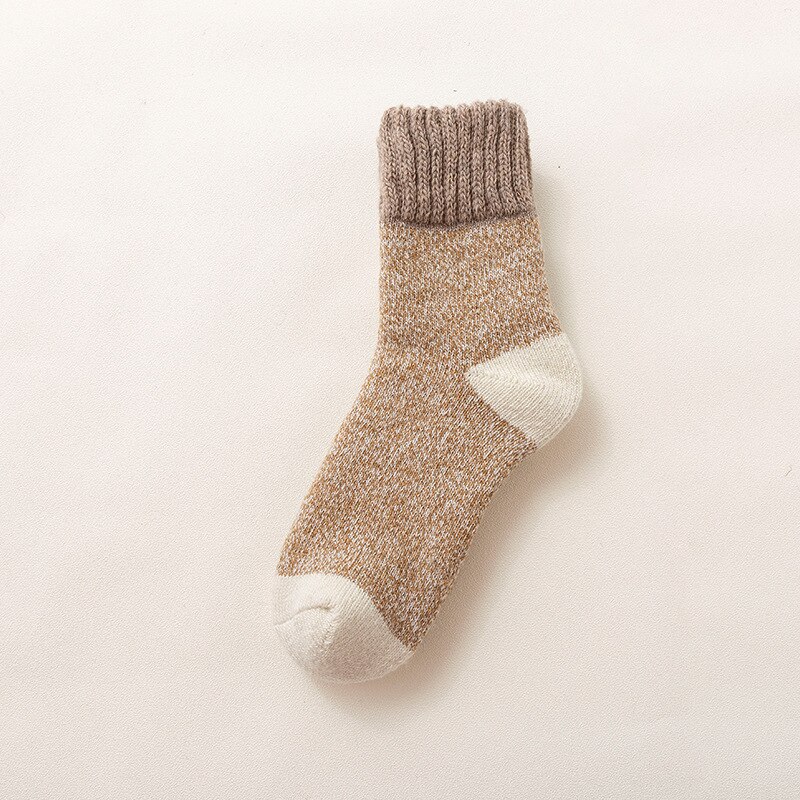Calcetines de lana resistentes al frío para hombre, medias gruesas de terciopelo, súper gruesas y cálidas, de tubo, de Cachemira, para invierno del Norte: BF0100