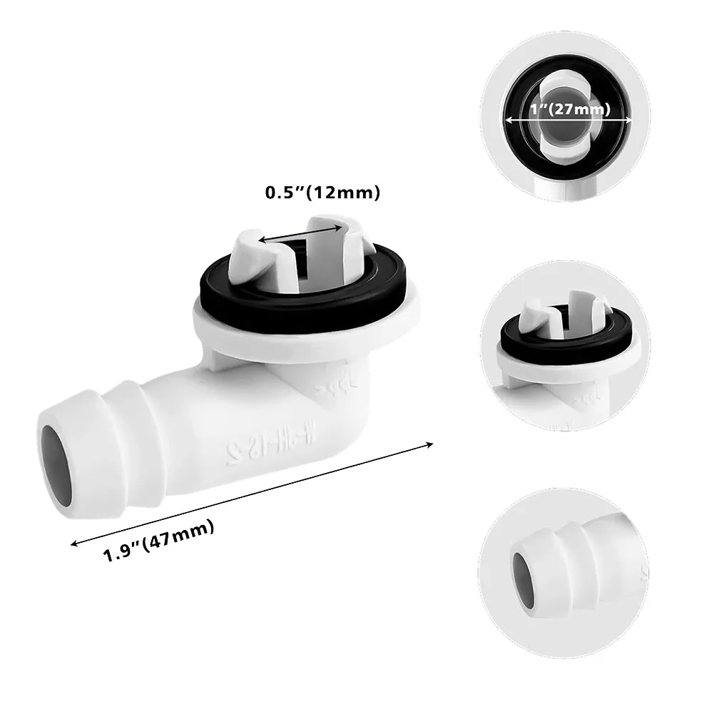 3FT 6FT Air Conditioner Drain Hose Split Casement Air Conditioner Drain Kit ABS Hose Connector Home Improvement Hoses