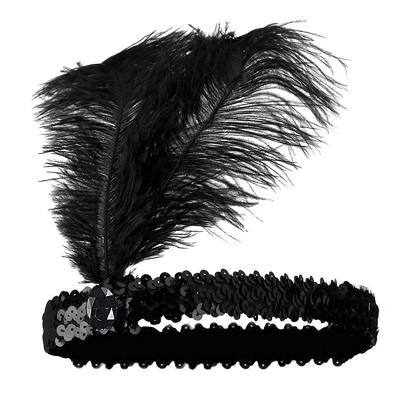 1 Uds. Tocado de plumas indias a la para mujer, diadema de cristal con plumas y lentejuelas, diadema india para de vacaciones, accesorios para el cabello: Azul cielo