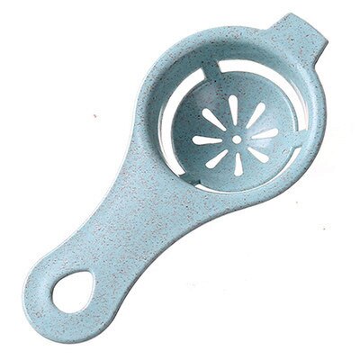 Separador de clara de huevo colador de uso doméstico de cocina para hornear cocina Gadgets yema de huevo de plástico de filtro: Blue