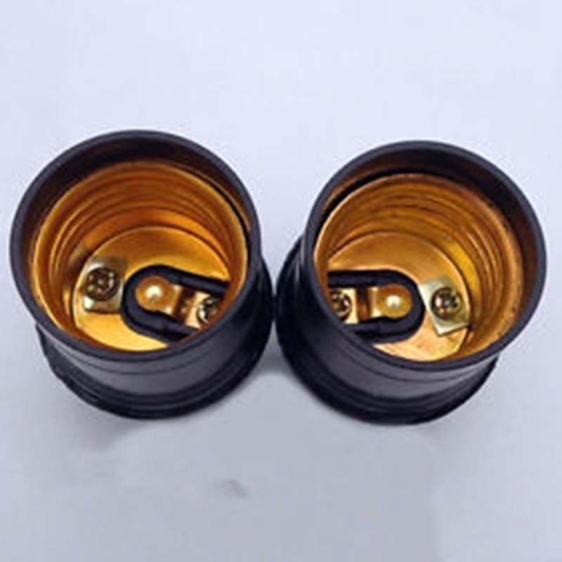 Portalámparas Vintage E27 4A, portalámparas con tapa de rosca, accesorios de luz, 5 uds.