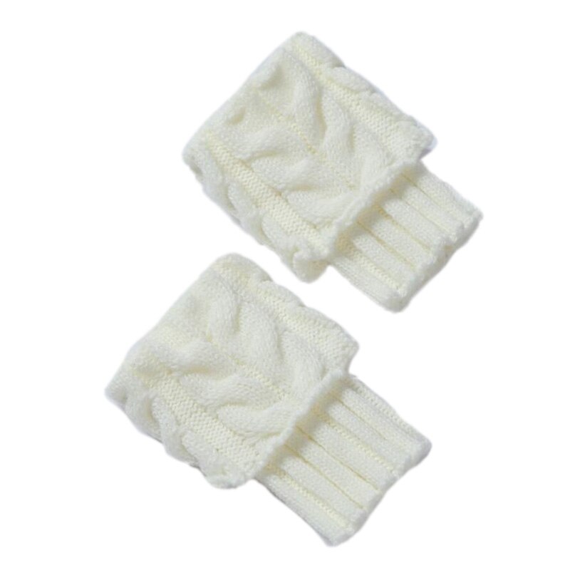 1 paar dames gehaakte laarzen met manchetten, gebreide korte leggingtoppers, laarzen enkelwarmers, winterbeenwarmers: 16