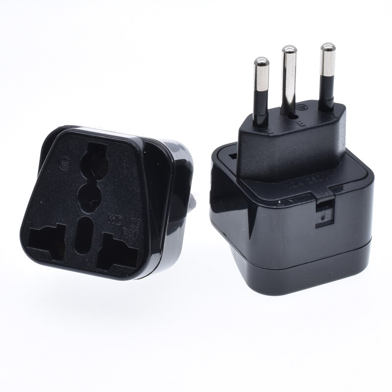 3Stift Brasilien Brasilianische AC Energie Stecker UK/uns/EU Zu Brasilien Brasilien Steckdose Reisen Energie Adapter Stecker 3 Stift Konverter Typ N Stecker: Schwarz