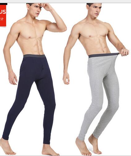 Pantalon pour hommes, leggings en coton, section mince, couleur unie, automne,