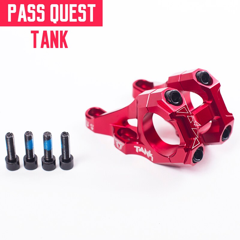 Attacco manubrio 47mm 52mm regolabile 10 gradi sono FR ENDURO montagna bicicletta angolo stelo 31.8mm attacco manubrio corto lega 150g: rosso