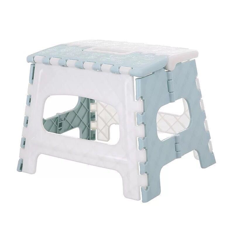 Keuken Accessoires Kleine Vouwen Krukje Multifunctionele Thuis Keuken Opvouwbare Fold Up Stepstool: Light blue